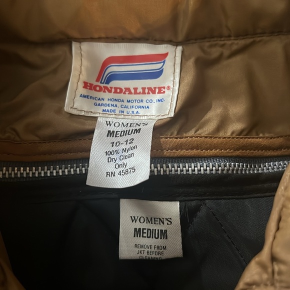 Hondaline 1970s DuPont Nylon Vintage Bomber Jacket NWT - Picture 8 of 13